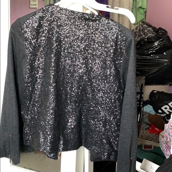 Black sequin jacket - Picture 2 of 4
